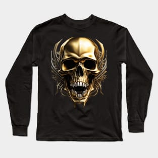 Golden Skull Long Sleeve T-Shirt